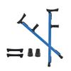ZURBAQD Underarm Crutches, Crutches for Adults, Medical Crutches with Comfy Handle, Retractable Lightweight Walking Stick (Grey) (Blue) Warm as ever view 1