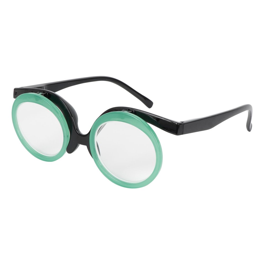 Aisi Women Makeup Reading Glasses Cosmetic Readers Flip Up Two Lens Magnifying Eyeglasses