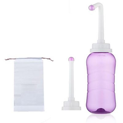 Brigtviee Peri Bottles for Postpartum Perineal Care 16.9oz/500ml Perineal Bottle for Women Menstrual Cleaning, Portable Bidet with 2 Rinse Tubes, Portable Travel Bidet, Perineal Spray,Purple