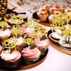 12Pcs Cancer Cupcake Topper, Big Cancer Energy/Cancer Season, 12 Constellation June/July Birthday Cupcake Decoration, Horoscope Astrology Birthday Party Supplies, Gold Glitter view 4