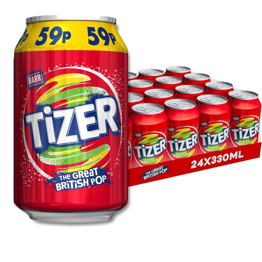 Bar Tizerr PM 24 x 330ml - Sparkling Mixed Flavour Soft Drink with Sugar & Sweeteners