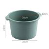 1pc Plastic Bucket Foot Tub Bath Bucket Bathroom Foot Wash Basin Laundry Buckets Portable Water Container Bathroom Accessory (Green) lofty ambition Beauty Comes view 3