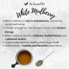 White Mulberry Leaf Herbal Tea 250 g | Loose Leaf | Naturally Caffeine-Free | Resealable Pouch | Dried Leaves | Your ExcellenTEA view 3