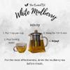 White Mulberry Leaf Herbal Tea 250 g | Loose Leaf | Naturally Caffeine-Free | Resealable Pouch | Dried Leaves | Your ExcellenTEA view 4