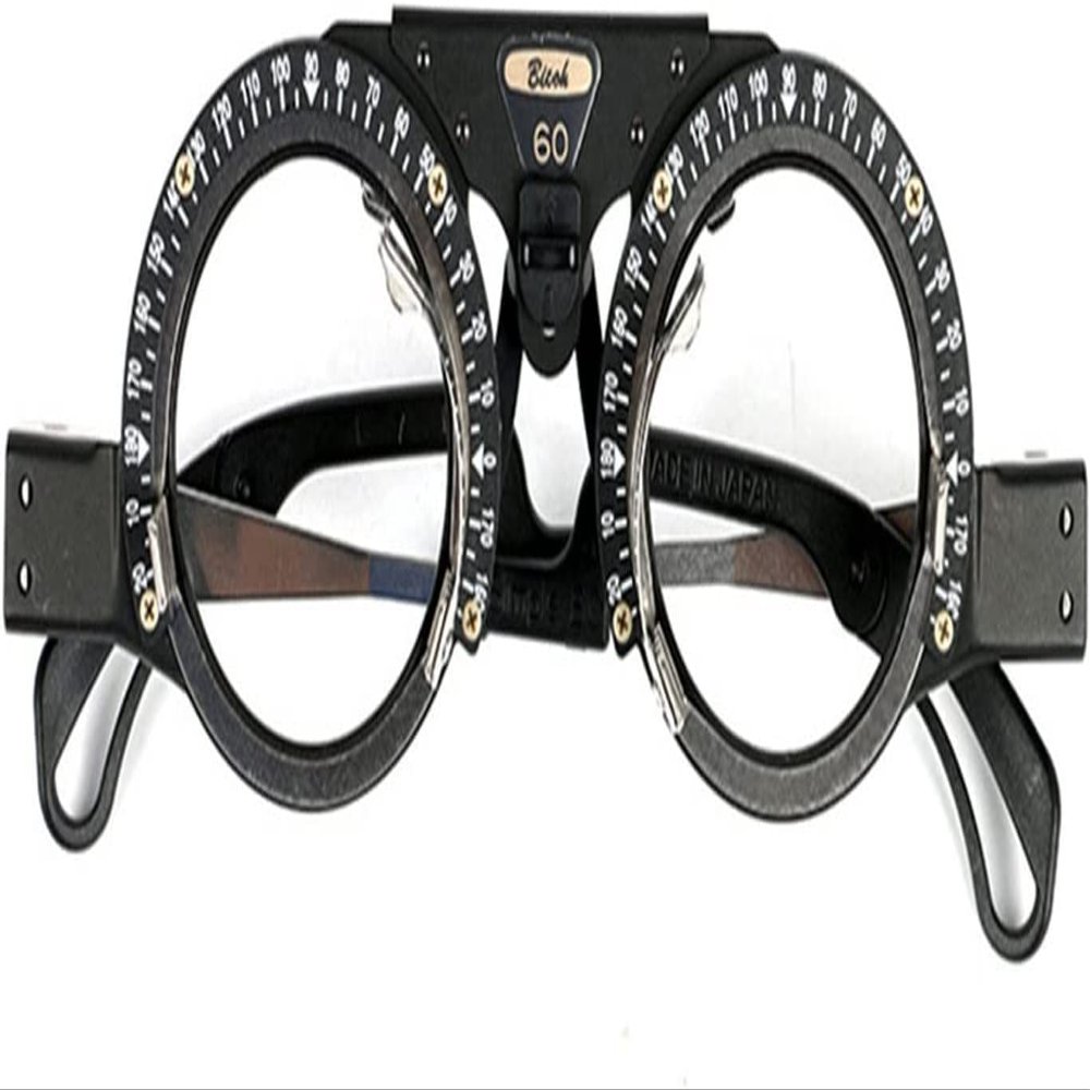CFDZCP PD 48-70mm Titanium Optometry Trial Frame, Professional Adjustable Optical Trial Lens Frame Eye Optometry Glasses Frame Adjustable Nose Rest