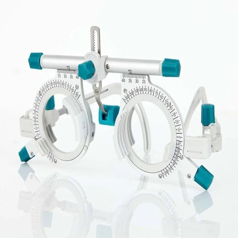 CFDZCP Adjustable Optometry Optic Trial Frame, Pure Titanium Optometry Trial Frame, 5 Lenses Can Be Inserted Into The Trial Frame
