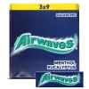 Airwaves Gum Menthol & Eucalyptus 9 Pieces per Pack, Multipack of 20 x 3 Packs (60 Total Packs) view 1