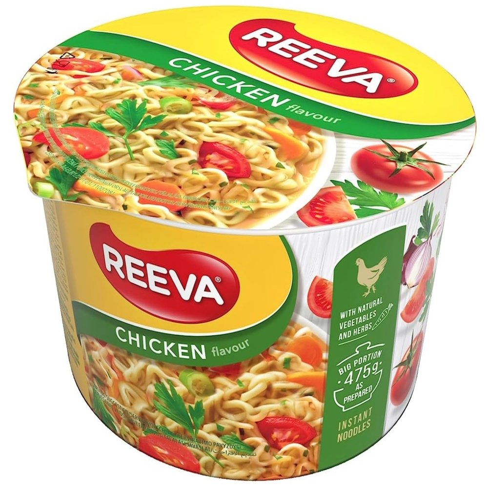 Reeva Instant Chicken Noodles Pot 75g - Pack of 5