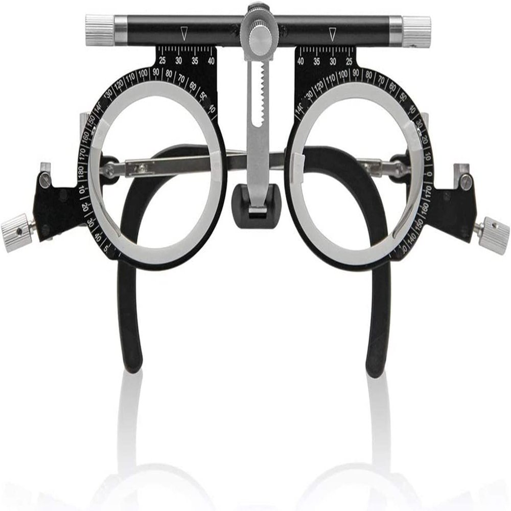 CFDZCP Optical Optometry Trial Lens Frame PD 50-80mm, Eye Test Glasses Frame Adjustable Temple Length And Nose RestOptometry Optician Use