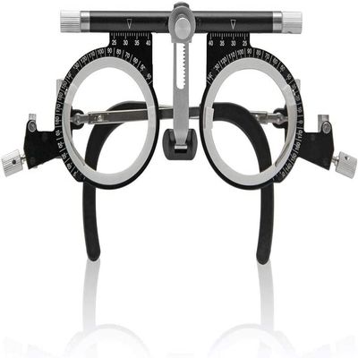 CFDZCP PD 50-80mm Optical Trial Lens Frame Optometry Eye Test Glasses Frame Adjustable Temple Length And Nose Rest Optometry Lens Frame