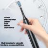 Electric Toothbrush, Rechargeable Toothbrush with 8 Brush Heads, IPX7 Waterproof Design, 6 Cleaning Modes, Fast Charge 4 Hours Last 30 Days, for Women Men (Black, 22x2.5x2.5cm) view 3