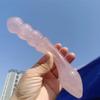 Natural Stone Natural Cherry Blossom Pink Quartz Stick,Powder Crystal Quartz(Size:1pc) view 2