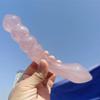Natural Stone Natural Cherry Blossom Pink Quartz Stick,Powder Crystal Quartz(Size:1pc) view 3