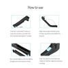 SMELEYOU Men's DIY Back Hair Razor, Electric Body Groomer, Foldable Handle, Black, Battery Operated (Alkaline), Foil Head, Minimalist Style, Dark Color Family view 2