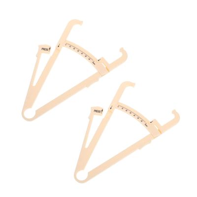 FRCOLOR 2pcs Body Fat Caliper Handheld Skinfold Caliper Body Fat Measurement Device for Men Women for Accurate