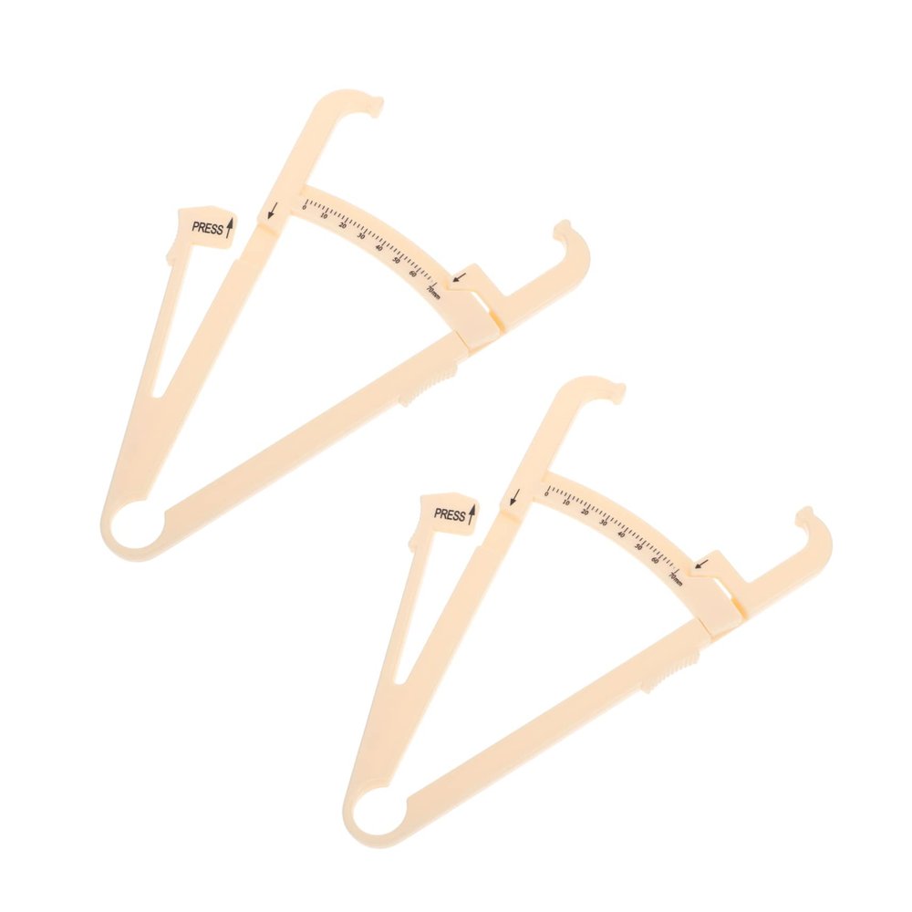 FRCOLOR 2pcs Body Fat Caliper Handheld Skinfold Caliper Body Fat Measurement Device for Men Women for Accurate
