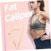 FRCOLOR 2pcs Body Fat Caliper Handheld Skinfold Caliper Body Fat Measurement Device for Men Women for Accurate view 3