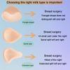 NARCISA 1 Piece Cotton Ventilated Breast Sponge Mastectomy Breast Prosthesis Breast Shaped Bra Insert, Spiral Type (Left), XL view 3