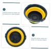 PLAFOPE Portable Foldable Wash Basin for Face and Foot Washing Thickened Navy Mini Bathroom Basin for Home Student Dormitory and Travel Use view 3