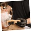 BELLIFFY Double-sided Small Beard Brush with Natural Boar Bristles and Beech Wood Handle, Two-in-one Mustache and Beard Grooming Brush for Mens Facial Hair Care and Styling, Barber view 2