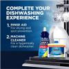 Finish, Dishwasher Rinse Aid, Lemon Rinse & Shine Cleaner, 400ml (3 x 400ml, Total 1.2L), Ultimate Clean & Diamond Shine, Glass Protection, Spot Prevention, Better Drying vs Finish Detergent alone view 4