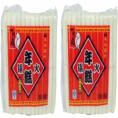 Honor Natural Rice Cake Stick 450g (Tteokbokki Topokki, Chinese, Korean) No Preservative (Pack of 2)