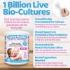 Tummy Buddies Probiotic Powder for Babies, Children and Mums - 7 Strain Pro Bio Culture Complex with Prebiotics (FOS)  Gut Friendly Bacteria for Infants and Kids 0-12 Years  60g - 60 Days Supply view 4