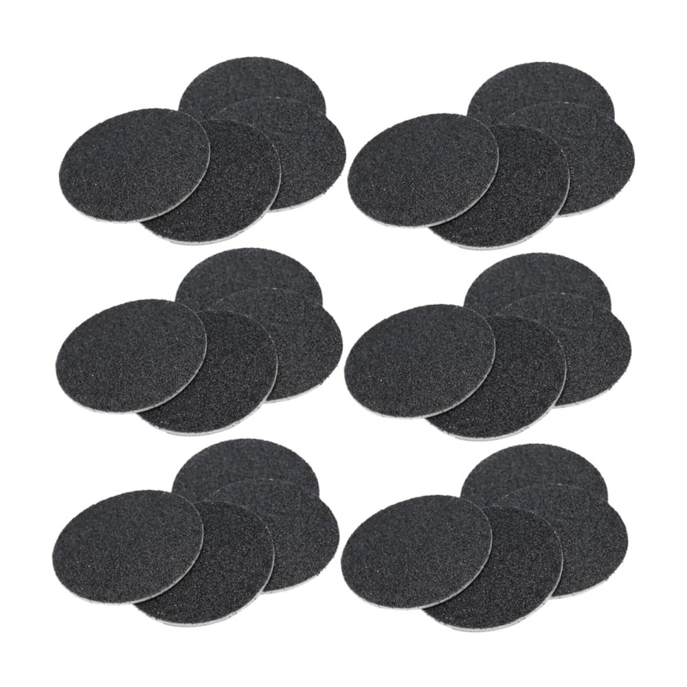 MUSISALY 120pcs Black Carborundum Sandpaper Discs for Electric Pedicure Callus Remover, Foot File Replacement Pads to Remove Dead Skin and Calluses, Suitable for Home Or Salon Use