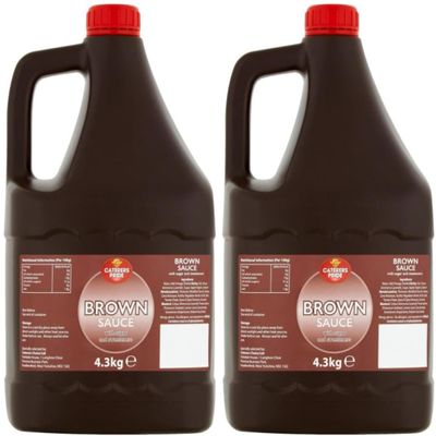 Caterers Pride - BROWN Sauce - 4.3kg (Pack of 2)