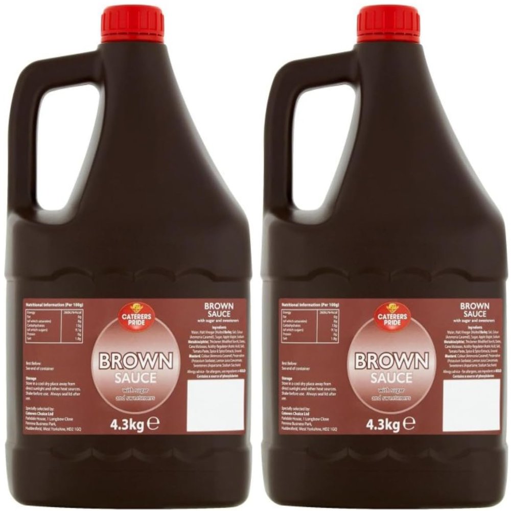 Caterers Pride - BROWN Sauce - 4.3kg (Pack of 2)