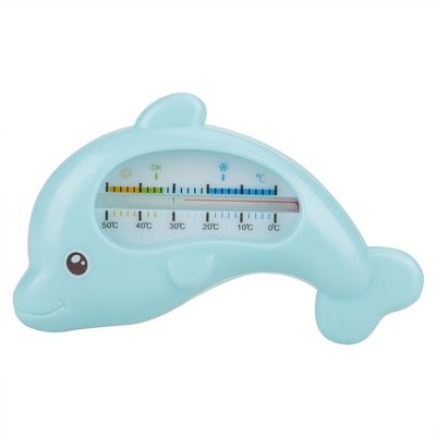 Bath Thermometer - Heat Resistant - Delightful Dolphin Shape Perfect for Ensuring Babys Safety Can Also Measure Indoor Temperature (blue dolphin)