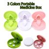 1Pcs Pill Tablet Cutter, Pill Splitter Pill Crusher for Small or Large Pills, Portable Medication Vitamin Organizer Box (Green) view 2