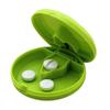 1Pcs Pill Tablet Cutter, Pill Splitter Pill Crusher for Small or Large Pills, Portable Medication Vitamin Organizer Box (Green) view 4