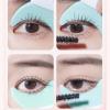 Eyelash Eyeline Guard, Silicone Prevent Residue Resilient Two Curves Portable Mascara Applicator for Beginners view 4