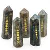 ICXLPMC Natural Opal Crystal Hexagonal Pillar Polished Gem Point Wand Engraved Rune Divination 1 Piece Beautiful Natural Crystal Stone QINTINYIN Home Collections view 2