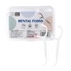 6 Boxes Strong Unflavored Dental Flossers Helpful Tooth Floss Picks High Toughness Tooth Floss Sticks with Stroage Cases for Family Hotel Travel