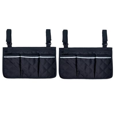 iFutniew Wheelchair Armrest Side Storage Bag Suitable for Most Walking Wheels and Mobile Equipment