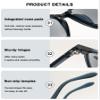 ABETOS Sun Readers Tinted Reading Glasses UV400 Full Lens Blue Light Blocking Retro Fashion Reading Sunglasses for Men Women 1.0+ 1.5+ 2.0+ 2.5+ 3.0+, BlackClear&Brown 3.0 view 4