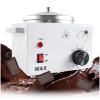 PLABNK 100W Chocolate Tempering Machine(Capacity: 400ML), 0~80 Adjustable, One-Touch Switch/Rotary Button, Portable Handle, Melting Chocolate/for Cream Cake Cookie Donut,White view 1