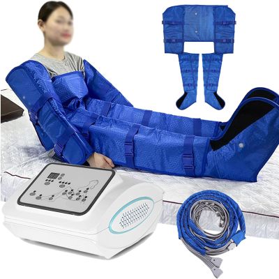 16 Cavity Lymphatic Drainage Leg Massager, Air Compression Massager Machine for Waist Leg and Arm Relax Blood Circulation 4 Modes Timing Function Rehabilitation Physiotherapy
