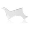 One Piece Transparent Beard Shaper Template Symmetric Lines Beard Shaping Tool Line Up Facial Hair Hairline Template for Trimmer Hair Clipper view 1