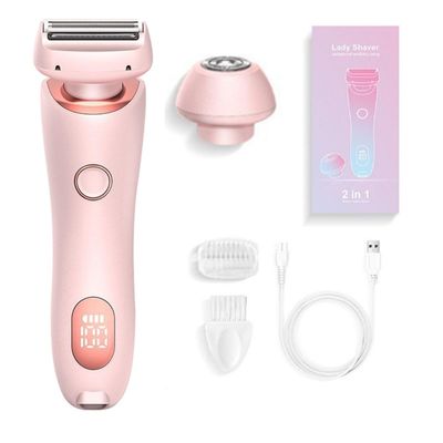 BeautiBloom Razor,Livora Razor, Beautibloom Razor,2 in 1 Electric Shaver Razors for Women, for Shave Legs, Underarms, Bikini Area(Color:Pink)