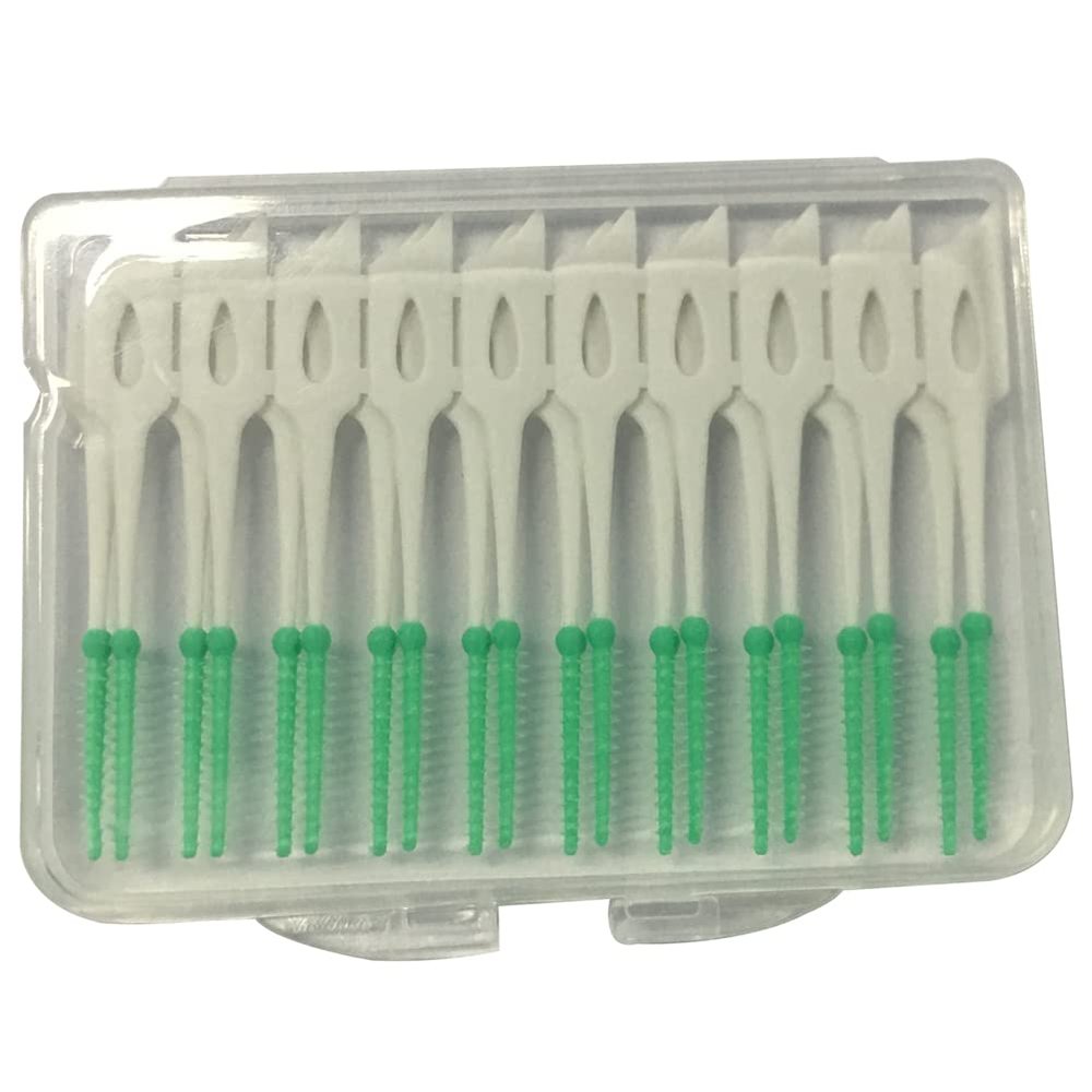 20 Soft Silicone Interdental Brushes, Portable Oral Care Set, Suitable for Home Office Travel, All - Round Cleaning Tool