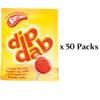 Baratt Sherbet Dip Dab 23g - Sherbet dip with a tasty strawberry flavour lolly (50 Packs(Full Box)) view 2