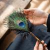 Glixoft Feathers Duster Cleaning Duster Soft Feathers Dust Brush Scratch-free Duster Dust Removal Tool for Household Cleaning view 3