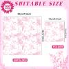 100Pcs Pink Floral Paper Napkins Spring Pink and White Flower Napkins Party Supplies Floral Dessert Hand Towel tissue Decorative Toile for Wedding Birthday Baby Shower Garden Tea Summer Party Favor view 2