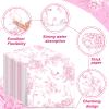 100Pcs Pink Floral Paper Napkins Spring Pink and White Flower Napkins Party Supplies Floral Dessert Hand Towel tissue Decorative Toile for Wedding Birthday Baby Shower Garden Tea Summer Party Favor view 3