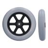 10in Wheelchair Front Wheel with 12mm Bearing Hole, Non Slip Wear Resistant, Sturdy Aluminium Alloy Material for Walker Caster, Suitable for Wheelchair view 2