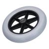 10in Wheelchair Front Wheel with 12mm Bearing Hole, Non Slip Wear Resistant, Sturdy Aluminium Alloy Material for Walker Caster, Suitable for Wheelchair view 3