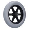 10in Wheelchair Front Wheel with 12mm Bearing Hole, Non Slip Wear Resistant, Sturdy Aluminium Alloy Material for Walker Caster, Suitable for Wheelchair view 4